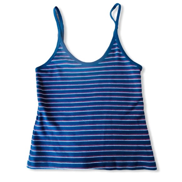 Brandy Melville Faye Striped Navy Tank - Picture 3 of 6